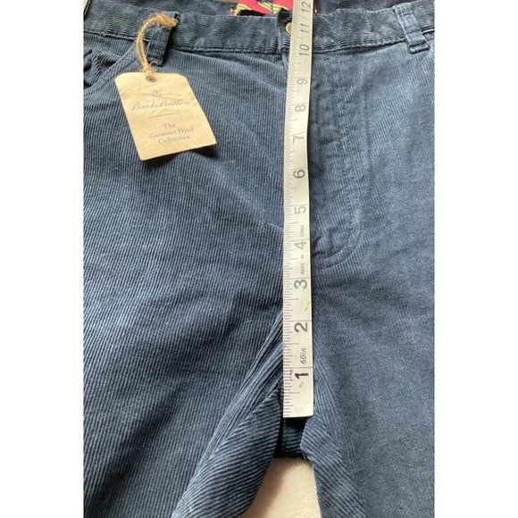 New w/tags Brooks Brothers Mens 38x30 Navy Corduroys Pants Cotton-Spandex - Picture 4 of 13